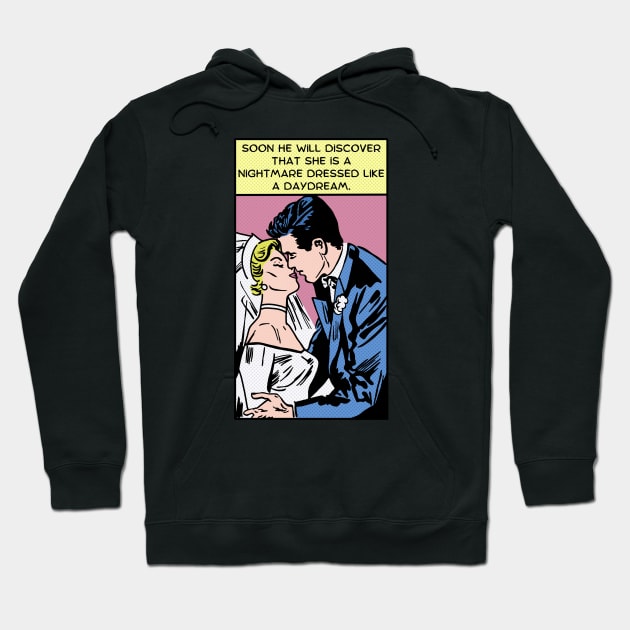 Comic Couple Get Married Hoodie by Slightly Unhinged